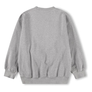 Molo - Magni Sweatshirt Nr. 11 Smile Bio-Baumwolle | Grau meliert
