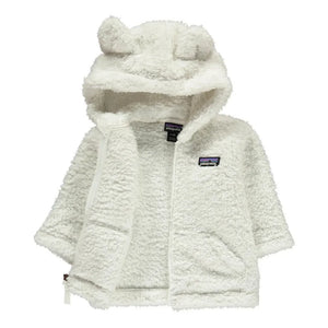 Patagonia - Sahte Kürk Kulaklı Kapüşonlu Sweatshirt | Beyaz