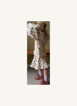 SISSEL EDELBO - Diana Pois Bio-Baumwollrock - Kinderkollektion | Creme