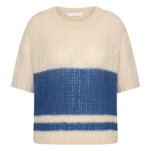 By Bar - Nino Gestreifter Pullover | Marineblau