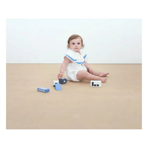 Tinycottons - Leinen-Rüschen-Body | Weiß