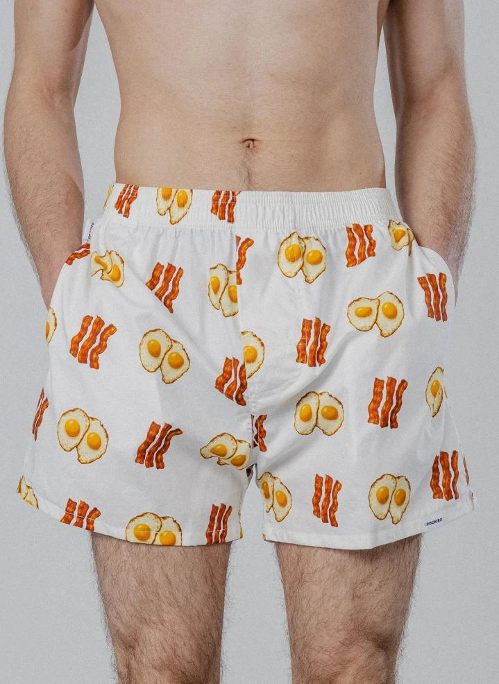 Pockies - Frühstücks-Boxershorts | Weiß