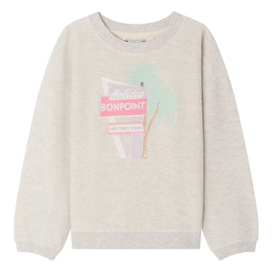 Bonpoint - Tayla Sweatshirt aus Bio-Baumwolle | Heather grey