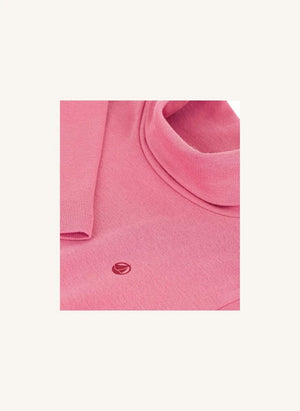 Petit Bateau - Organik pamuk logo balıkçı yaka | Toz Pembe