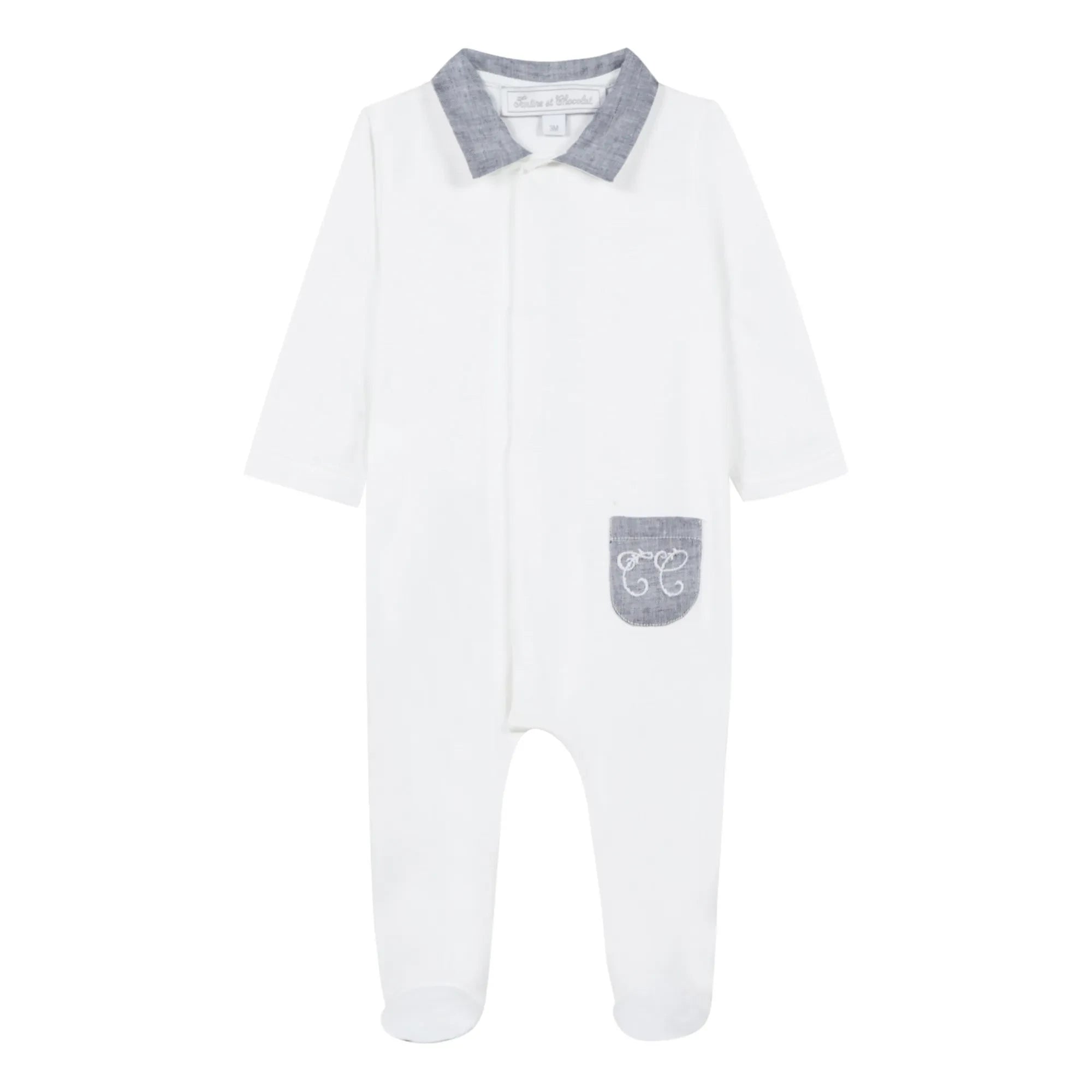 Tartine et Chocolat - Foliage Sleepwear Pyjama | Weiß
