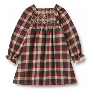 Wheat - Bella Kleid Bio-Baumwolle kariert | Rot