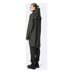 Rains – Unisex Langer wasserdichter gewachster Mantel | Grün