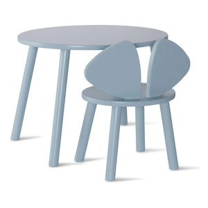 Nofred - Birch Mouse Tisch und Stuhl | Hellblau