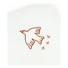 Nobodinoz - Wolkenkissen, mit Vogelstickerei - French Linen | Ecru