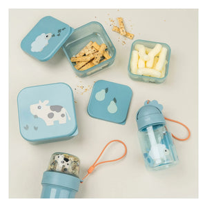 Done by deer - Tiny Farm Trinkflasche - 280 ml | Hellblau