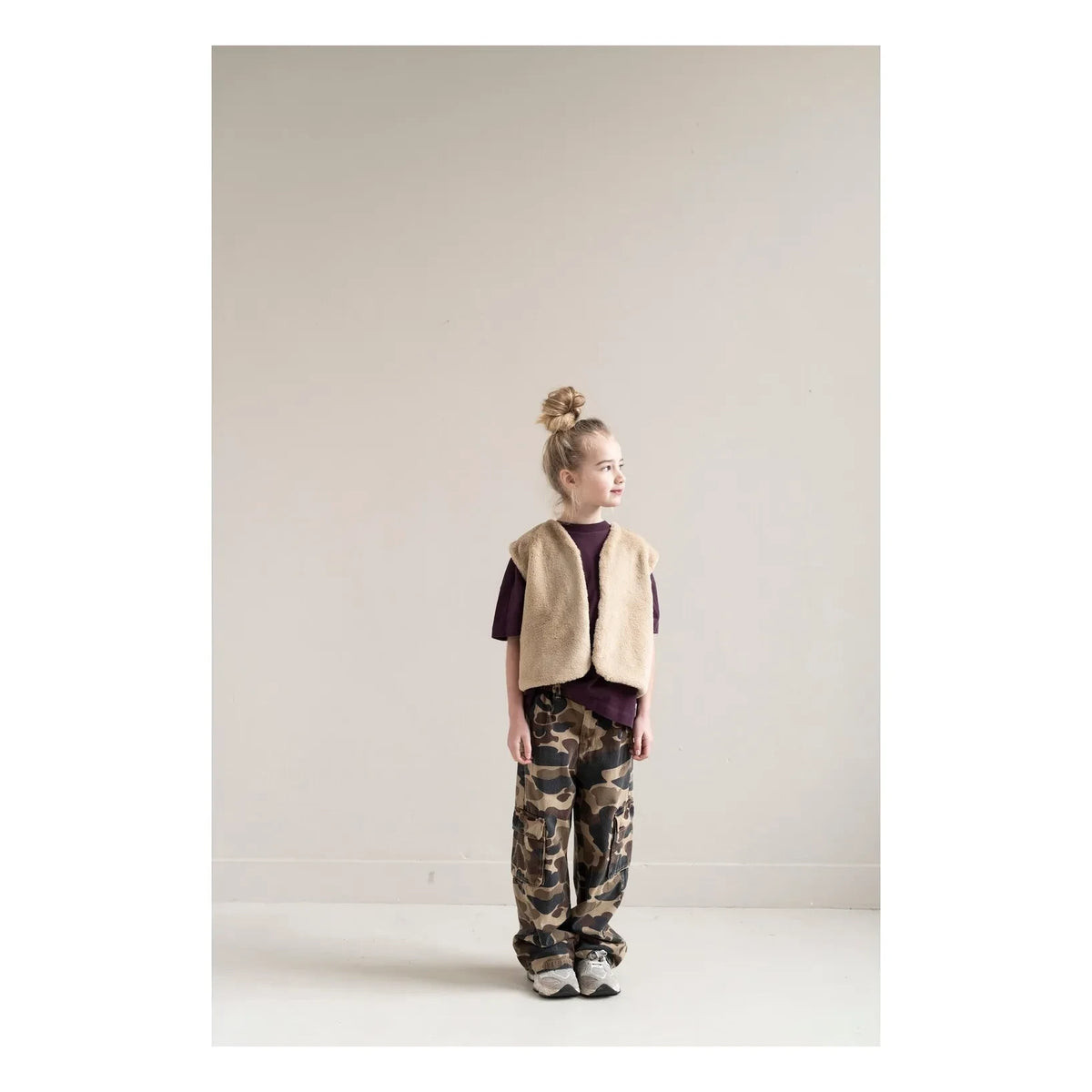 Jenest - Camouflage Cargo-Hose | Karamell