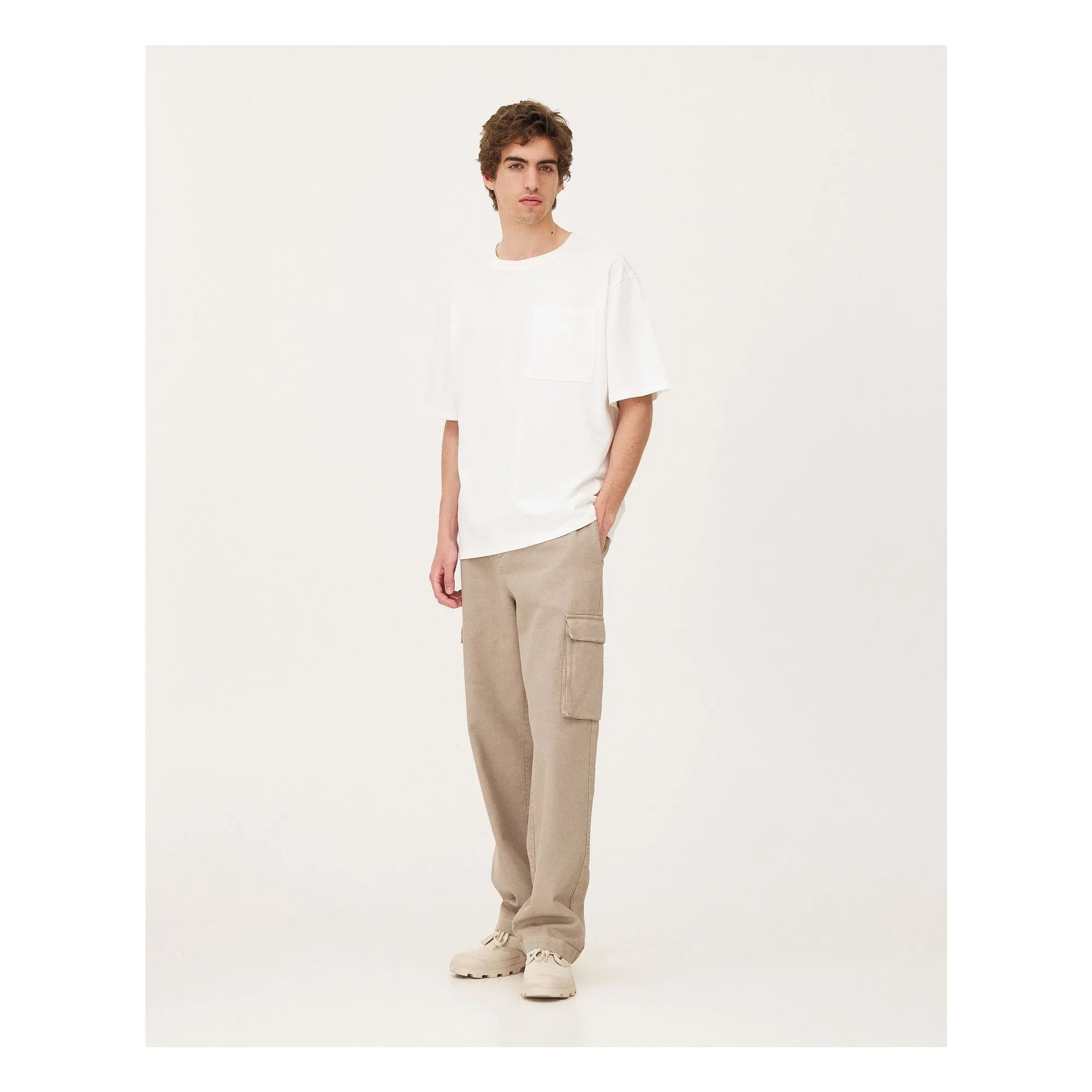 Noyoco – Cargohose aus Bio-Baumwolle | Beige