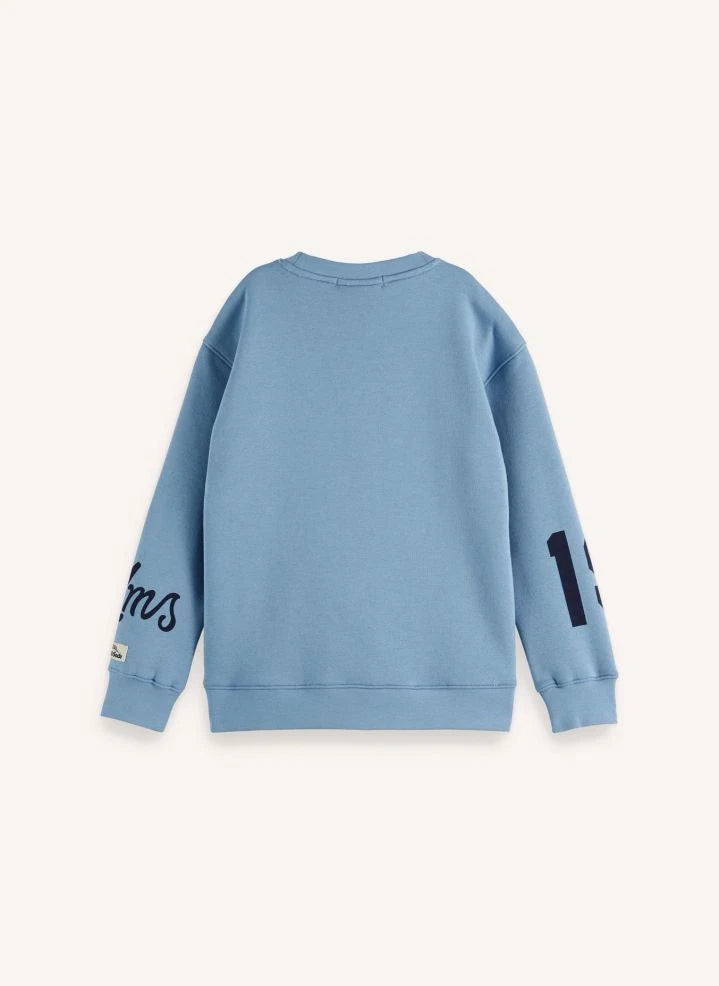 Scotch & Soda - Sweat Art Academy Kunstwerk | Blau