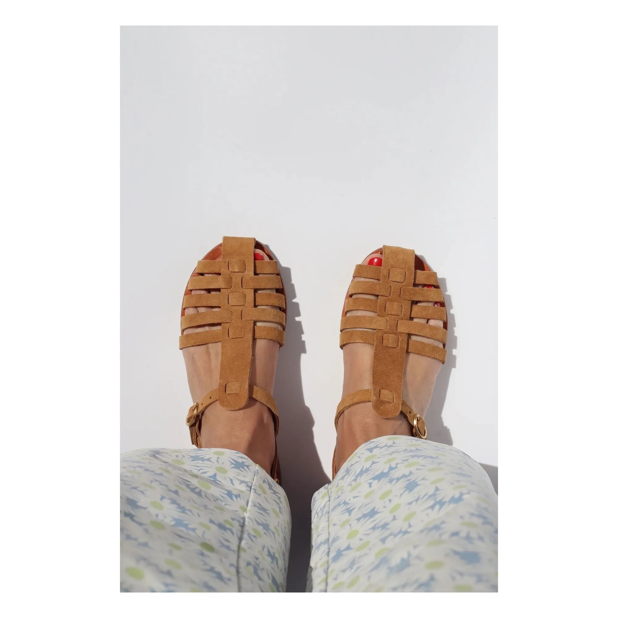 Mama Praïa - Fisherman Wildleder Sandalen | Camel