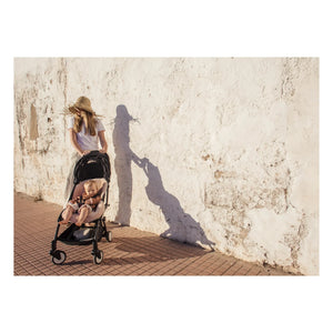 BINIBAMBA - Lammfell für Kinderwagen und Babyschale - 68x44 cm | Rosa
