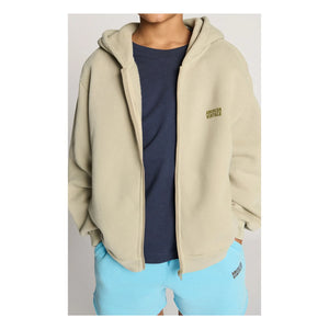 American Vintage - Izubird Kapuzenjacke mit Reißverschluss | Hellgrau