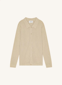 NN.07 - Troels File Polo-Shirt 6561 | Ecru