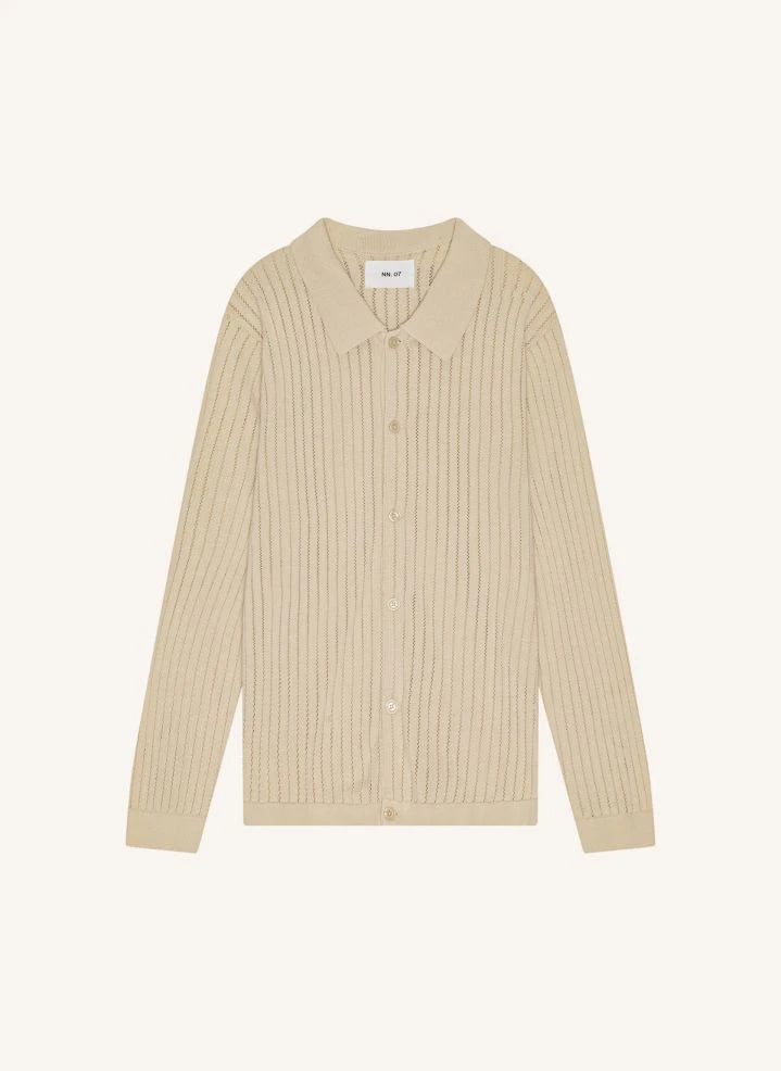 NN.07 - Troels File Polo-Shirt 6561 | Ecru