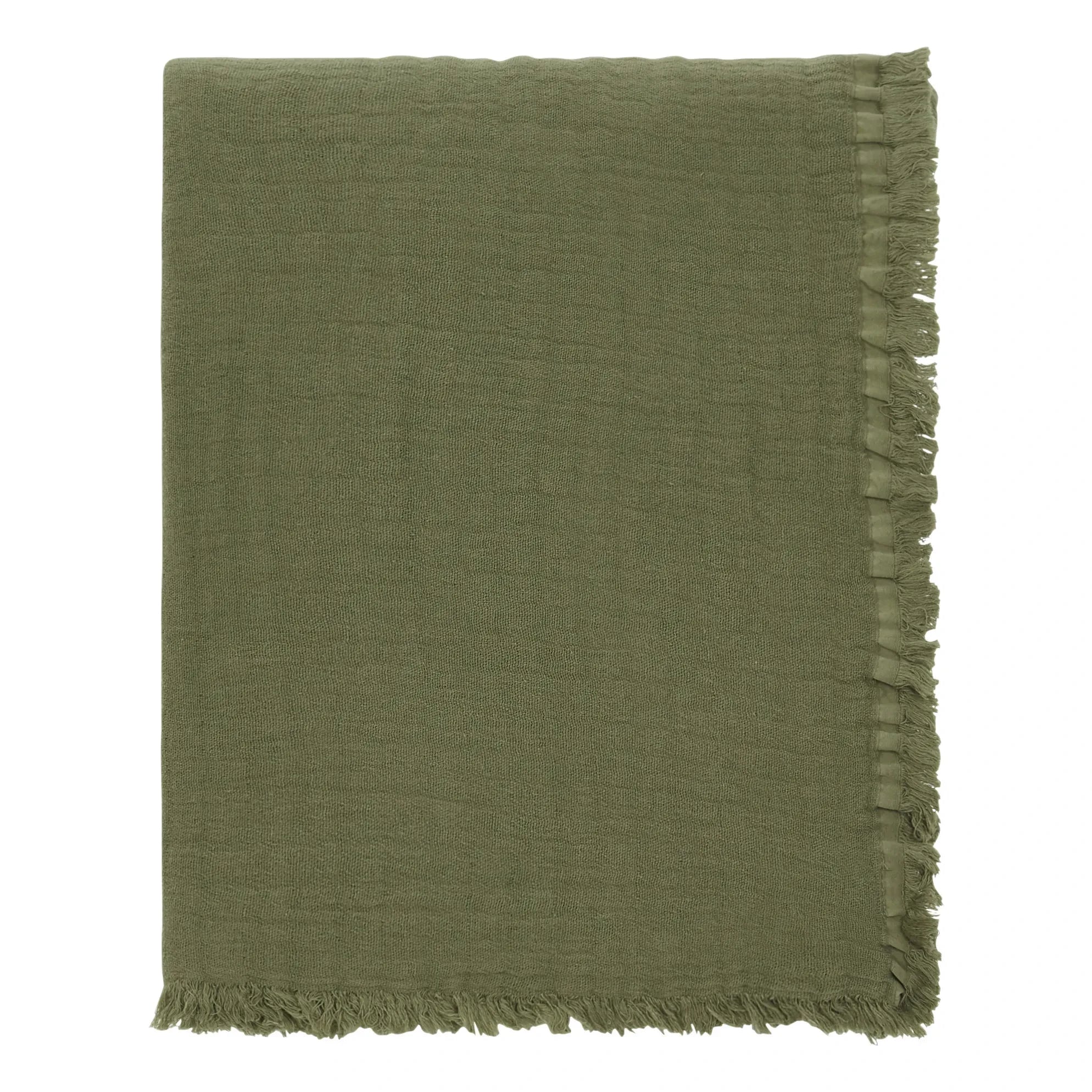 Haomy - Vanly Baumwoll-Musselin-Decke | Khaki