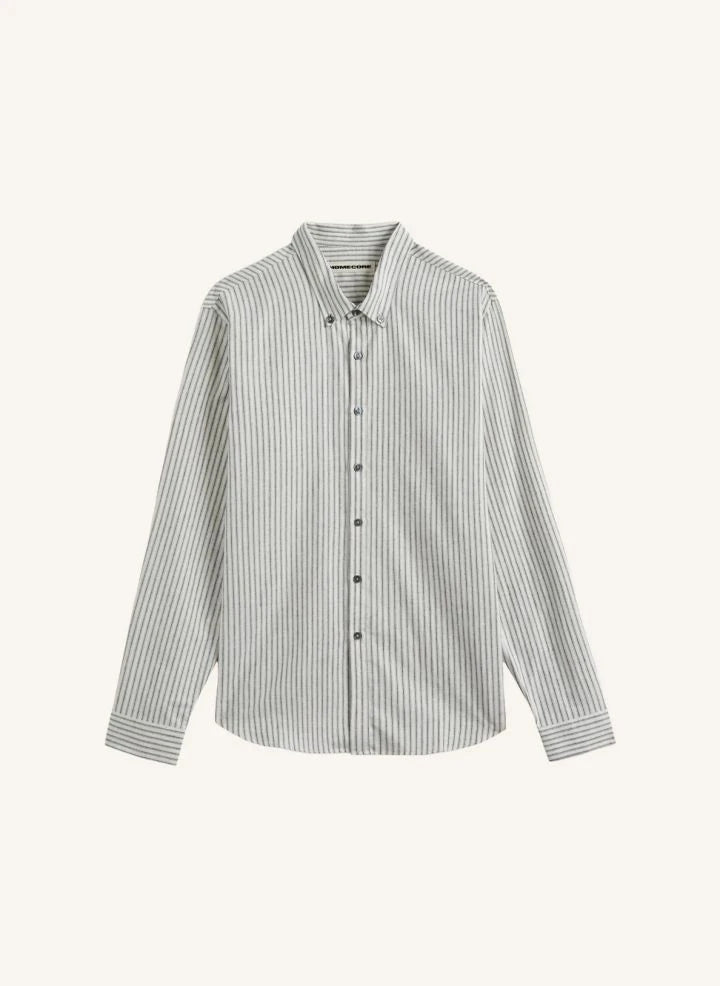 Homecore - Tokyo Sapporo Gestreiftes Hemd | Hellblau