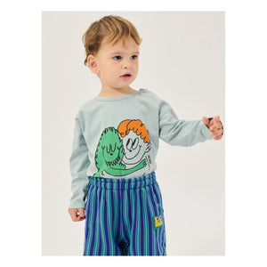Bobo Choses - Çizgili Organik Pamuklu Jogger | Mavi