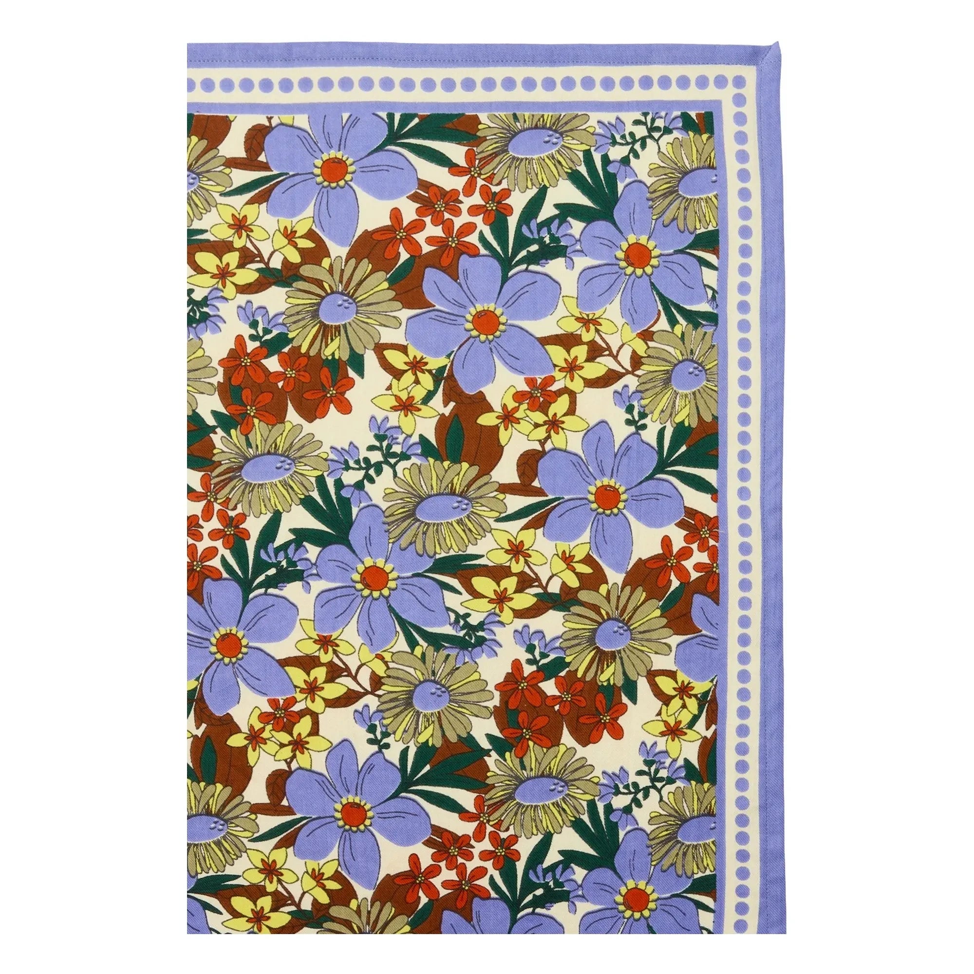 Apaches - Latika Schal mit großem Blumenmuster | Blau
