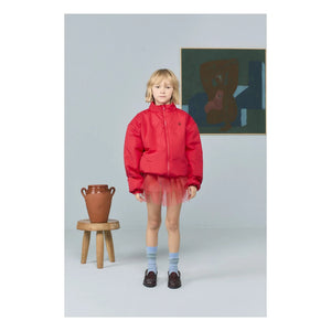 The Animals Observatory - Gepolsterte Krokodil-Steppjacke Recycelte Fasern | Rot