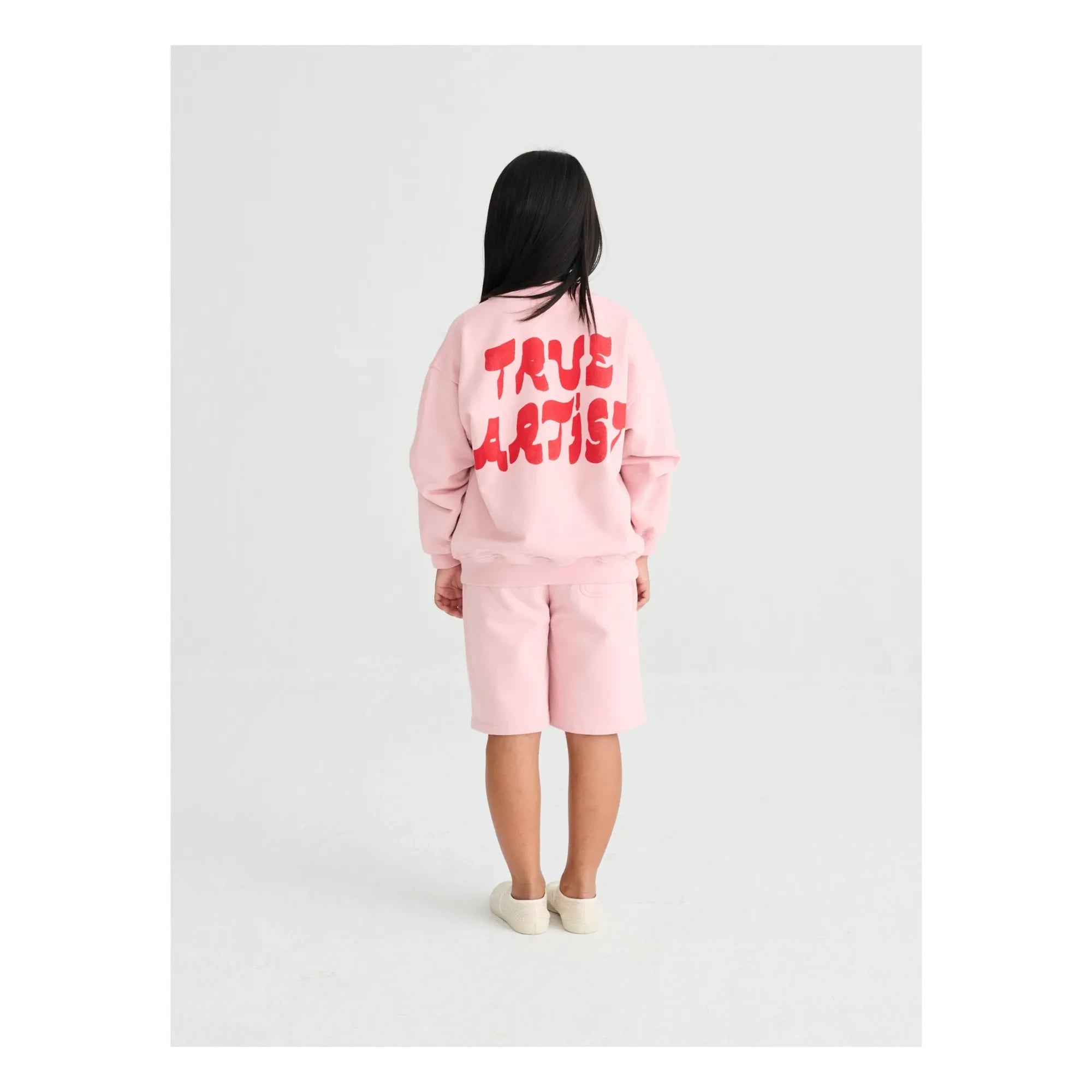 True Artist – Sweat N°11 True Artist Bio-Baumwolle | Blassrosa