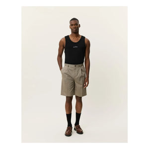 Les Deux – Plissierte Reece Shorts | Grün