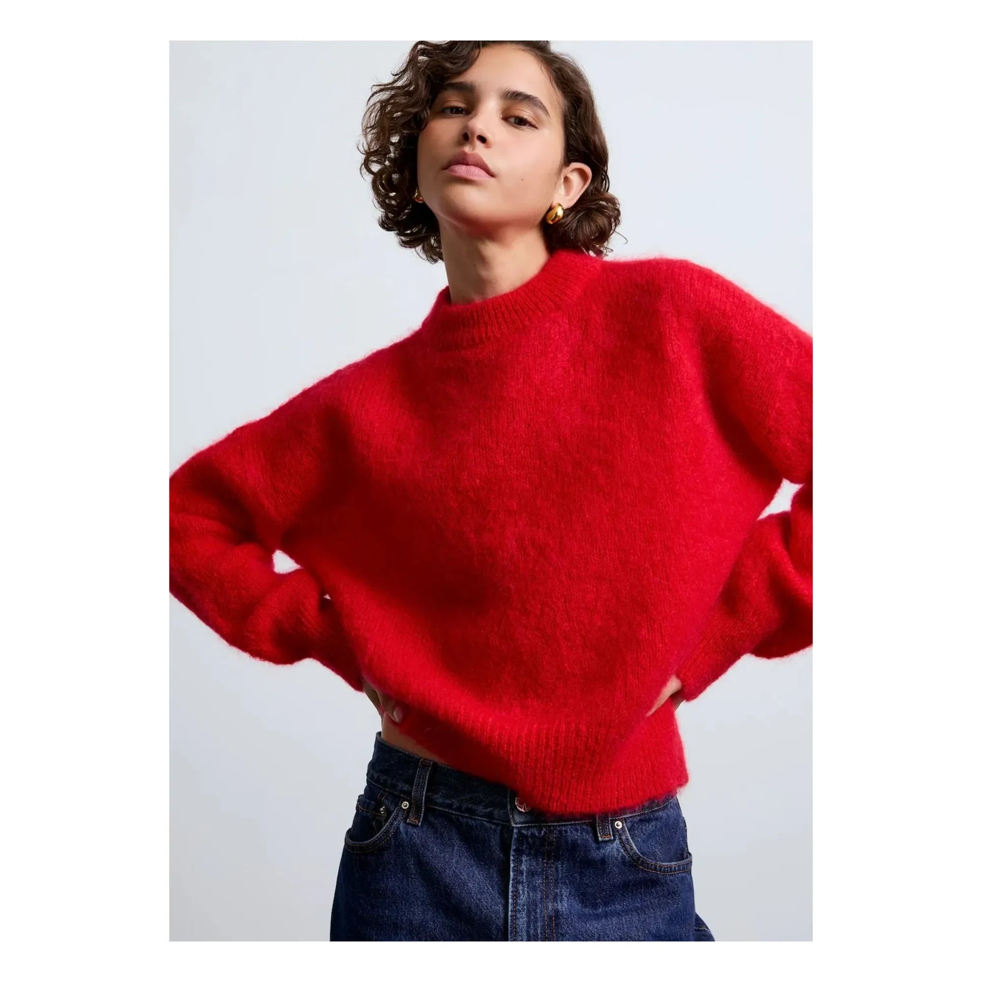 Surprise Paris - Jane Super Kid Mohair Pullover | Rot