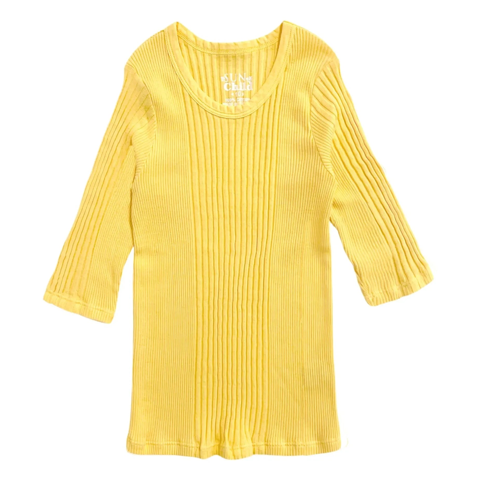 Sunchild - Puebla 3/4-Arm-T-Shirt | Gelb