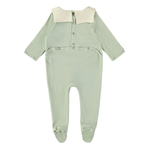 Risu Risu - Pyjamas für Seefahrer aus Bio-Baumwolle | Mandelgrün