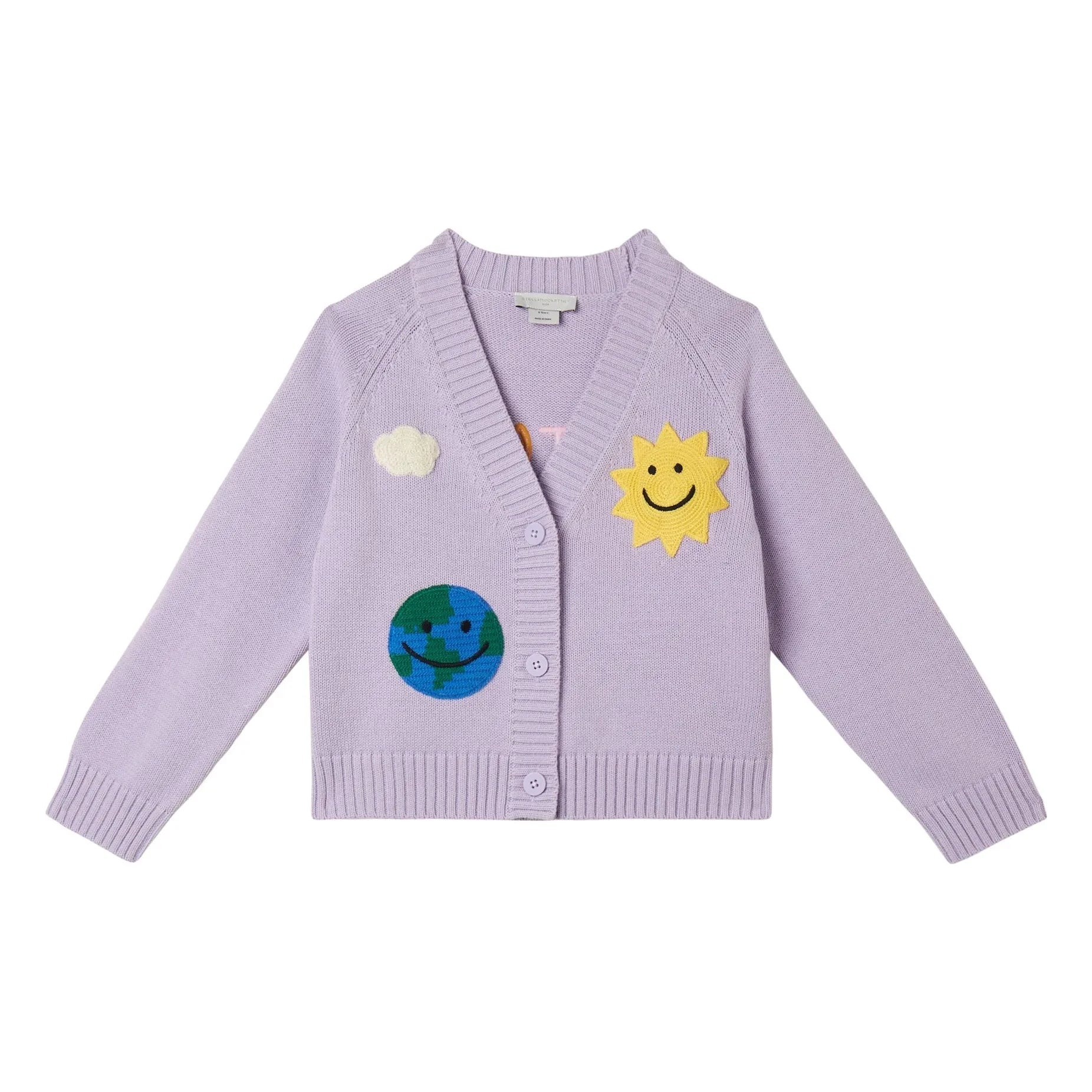 Stella McCartney Kids - Soleil Strickjacke | Flieder