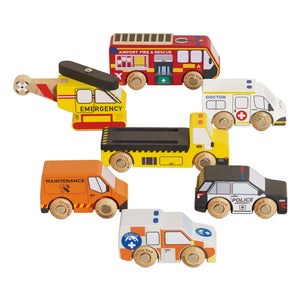 Le Toy Van - Rettungsfahrzeuge - 7-teiliges Set