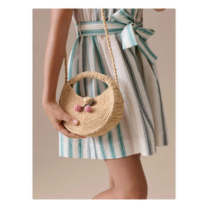 Bonpoint - Loulou Raphia Tasche | Natur