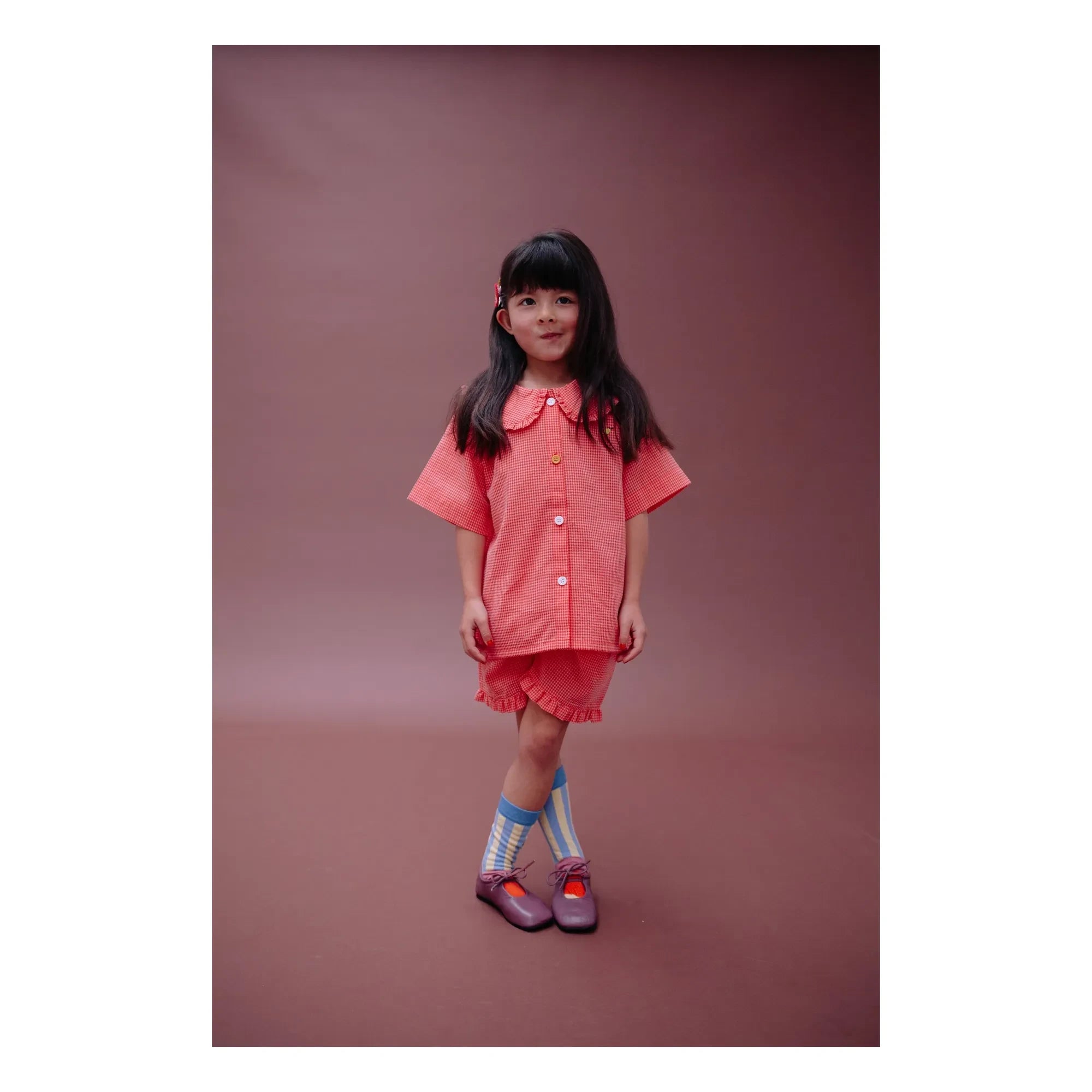 Sticky Lemon - Citron Petits Carreaux Bluse | Koralle