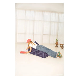 Nobodinoz - Vibes langer Pouf | Marine