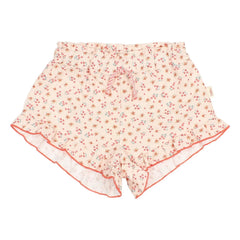 Búho - Karierte Blumenshorts | Peach