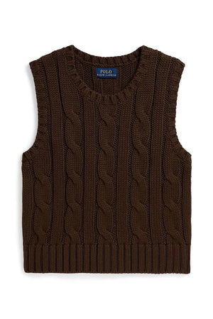 Çocuklar için pamuklu Polo Ralph Lauren yelek