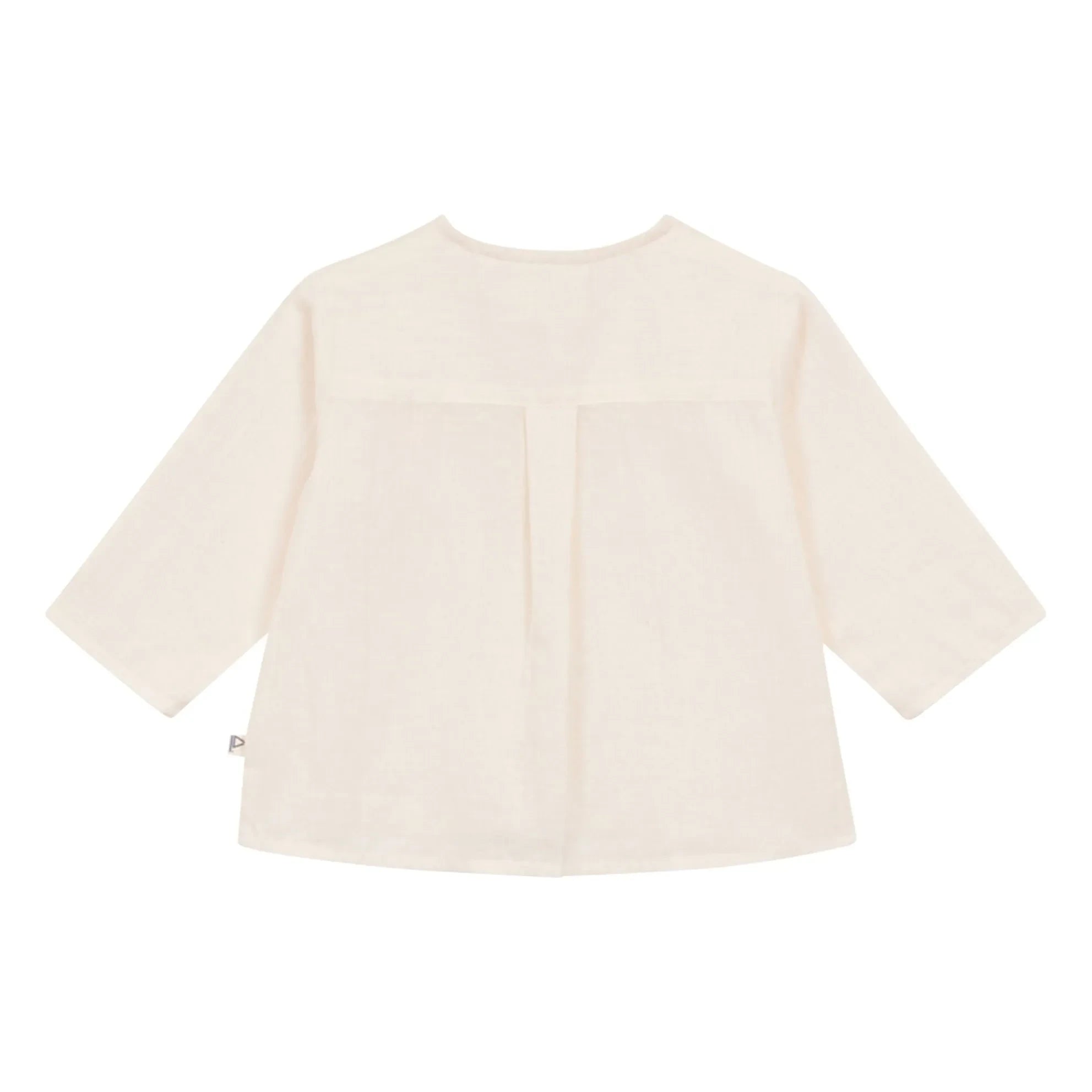 Arsène et Les Pipelettes - Bluse aus Bio-Baumwollvoile mit Taschendetail | Ecru