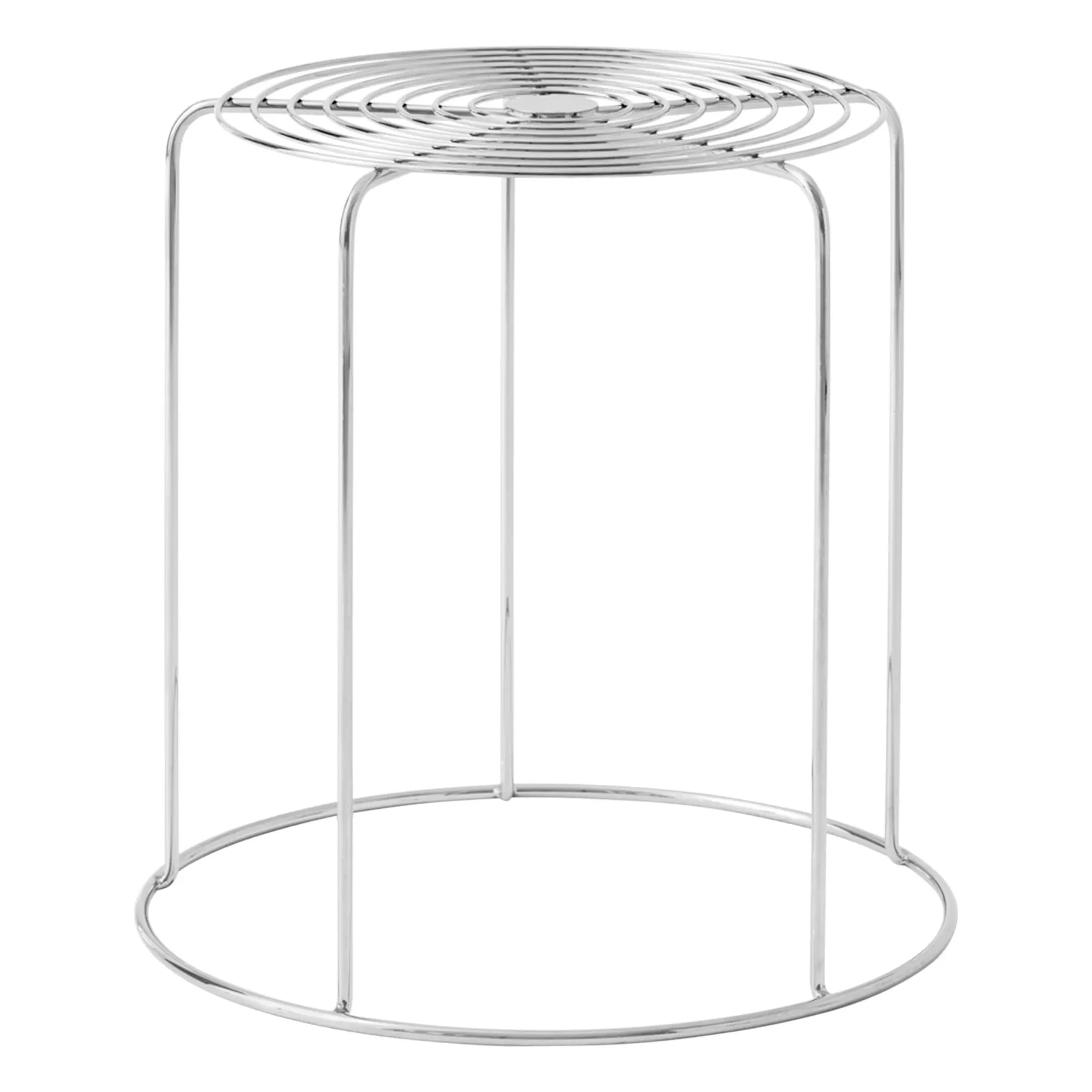 & Tradition - Wire VP11 Hocker, Verner Panton | Silber