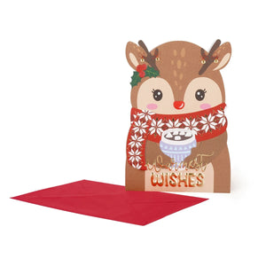 Legami - Weihnachtsgrußkarte - Hot Cocoa - Grußkarte