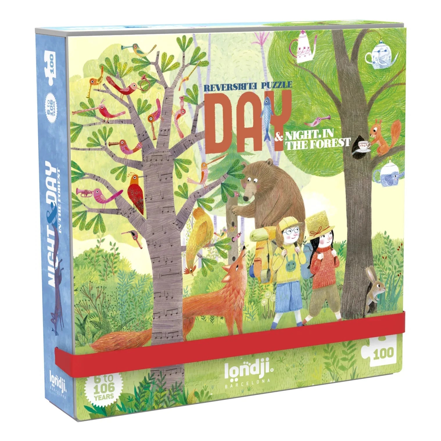Londji - Beidseitiges Tag/Nacht-Waldpuzzle