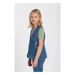 Hundred Pieces - Mara Cheval Kolsuz Denim Ceket | Mavi
