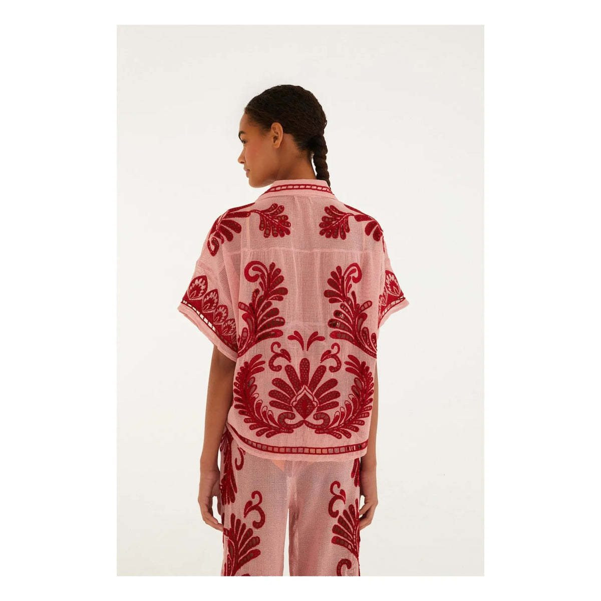 Farm Rio - Arabesk Bluse | Pink