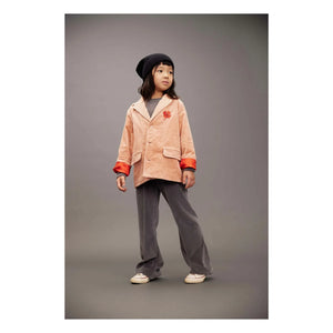 Mini Rodini - Clover Samt-Jacke | Koralle