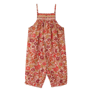 Bonpoint - Lilisy Fleurie Bio-Baumwoll-Latzhose | Puderrosa