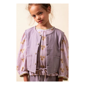 birinit - Cinca Gestreifte Bio-Baumwollbluse | Mauve