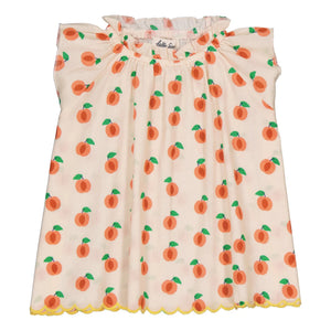 Hello Simone - Antonia Pfirsichfarbenes Kleid | Creme