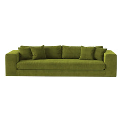 Panac Edition - Bellechasse 4-Sitzer Sofa, Rohsamt - 275 cm | Moosgrün